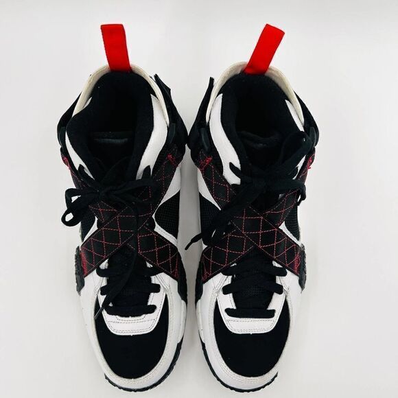 Nike Air Raid Sneakers White/Black High-Top Shoes Size 9.5 - Picture 5 of 14